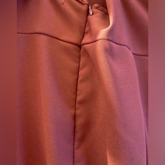 Pumpkin spice coloured mini dress with pockets - Picture 5 of 7